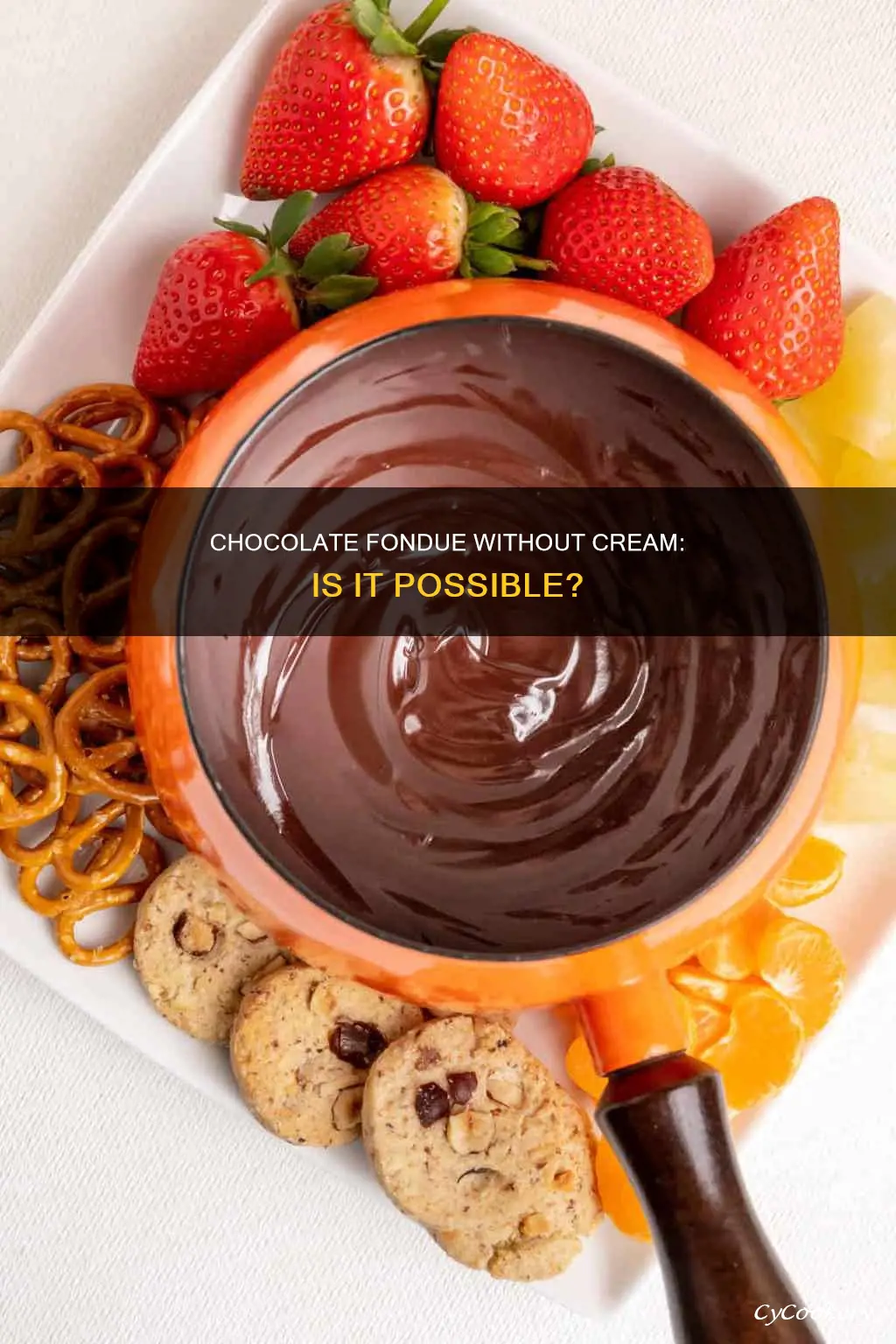 can you make chocolate fondue without cream