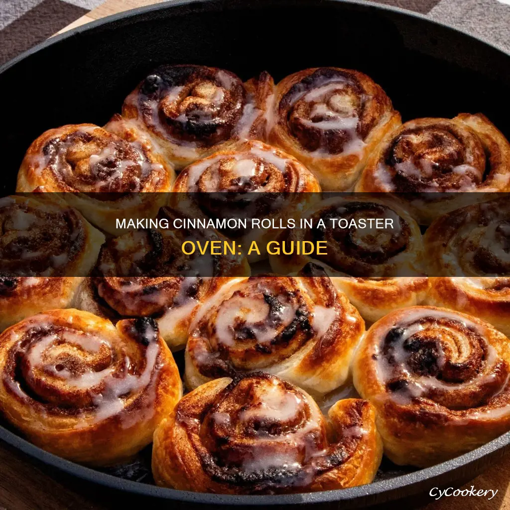 can you make cinnamon rools on toaster oven pan