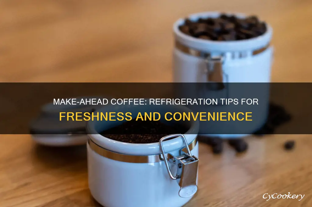 can you make coffee ahead of time and refrigerate