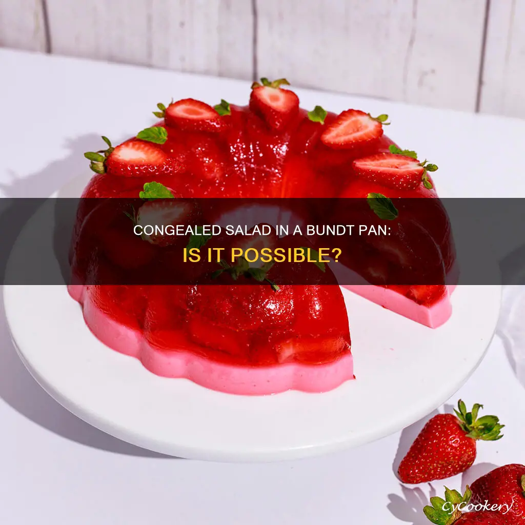 can you make congealed salad in a bundt cake pan