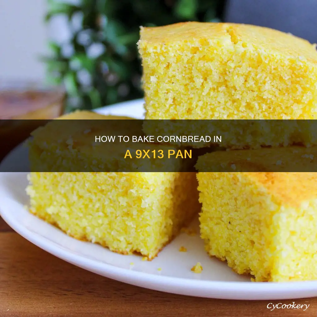can you make cornbread in a 9x13 pan