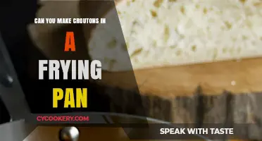 Making Croutons in a Frying Pan: A Quick and Easy Method