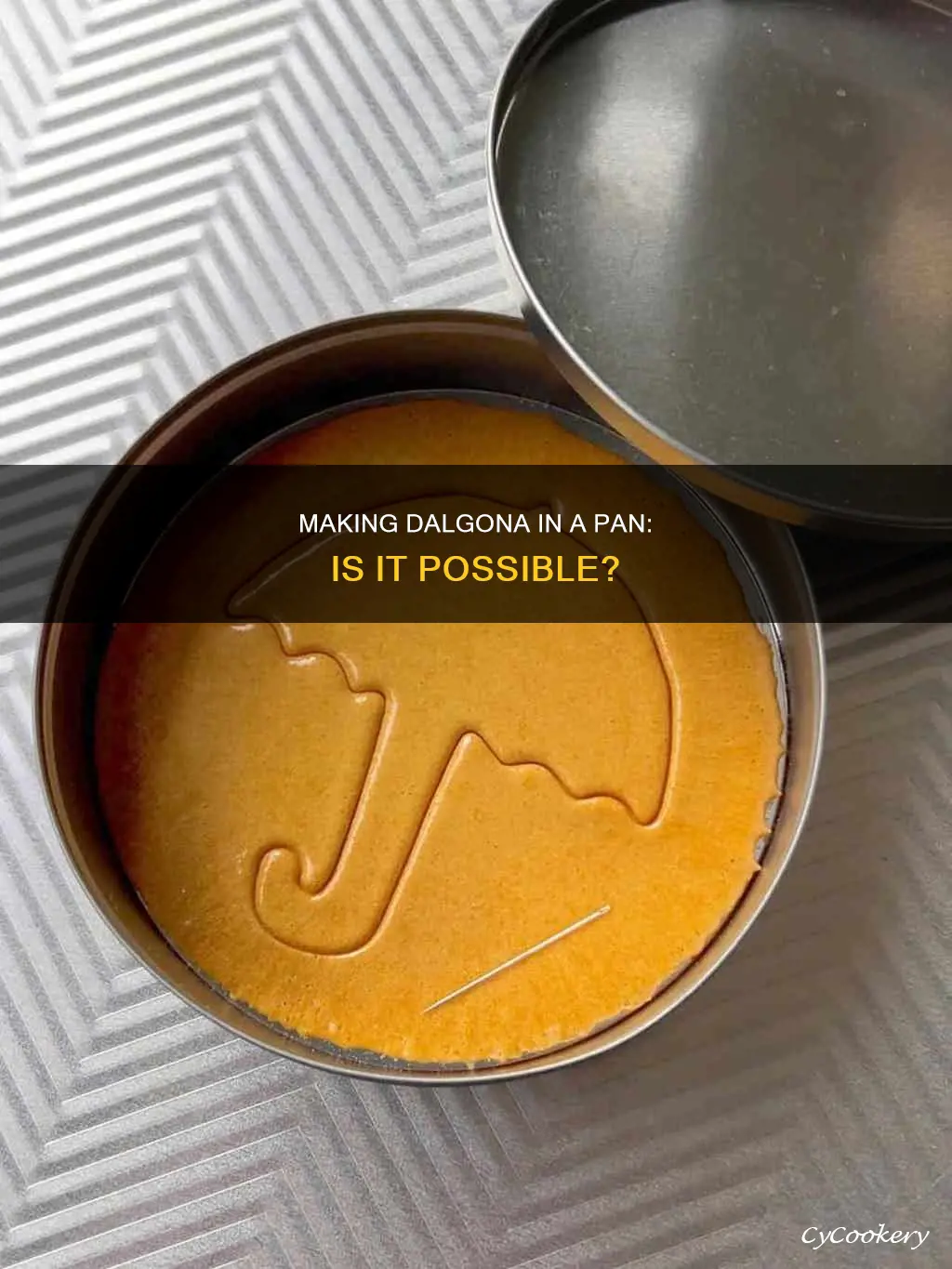 can you make dalgona in a pan