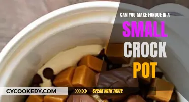 Making Fondue in a Small Crock Pot: Is It Possible?