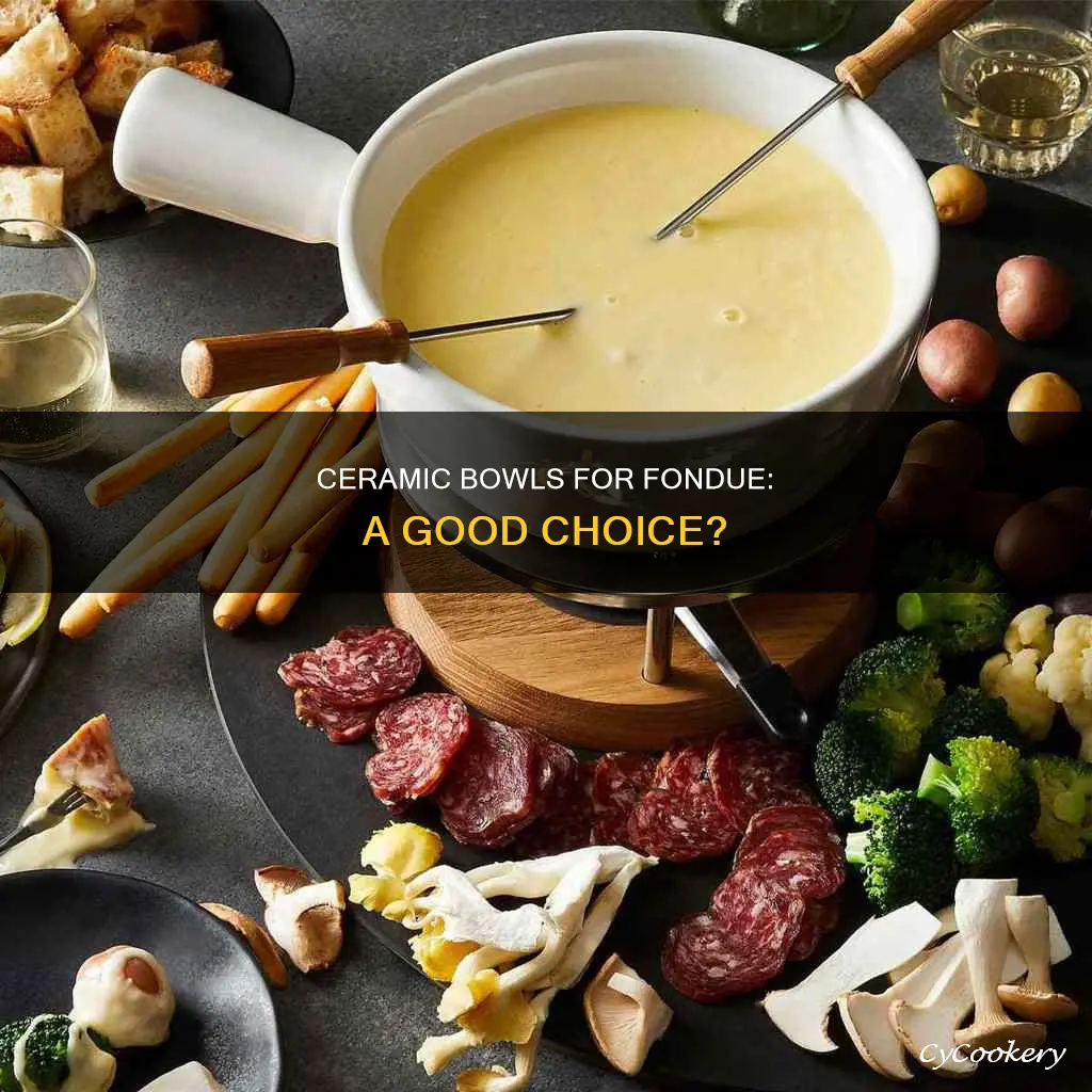 can you make fondue with a ceramic bowl