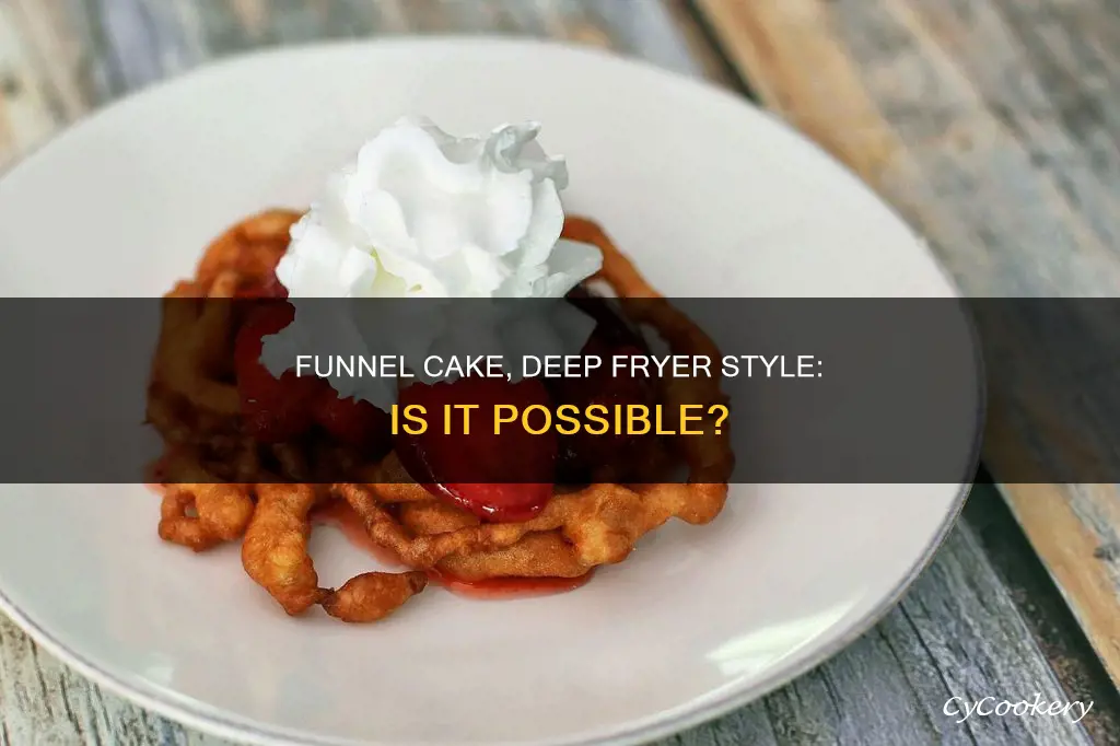 can you make funnel cake in a deep fryer