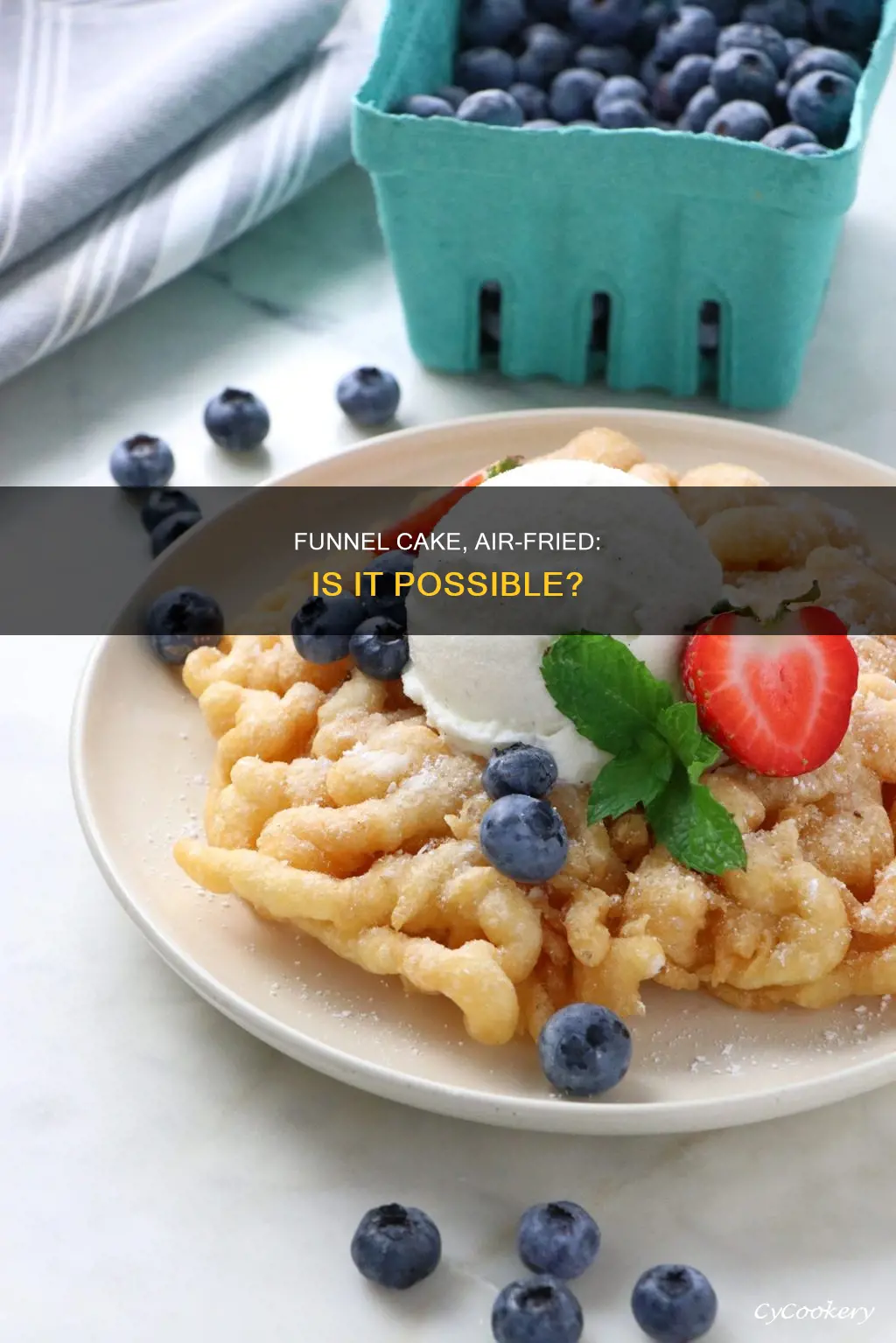 can you make funnel cake in an air fryer