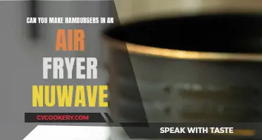 Air-Fried Hamburgers: Nuwave's Quick, Crispy, Tasty Treats