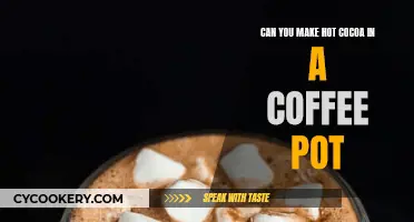 Hot Cocoa in a Coffee Pot: A Creative Twist