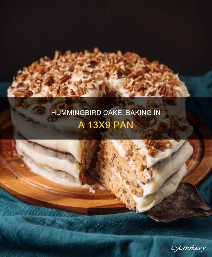 can you make humming bird cake in 13x9 pan