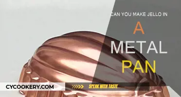 Making Jello in a Metal Pan: Is it Possible?