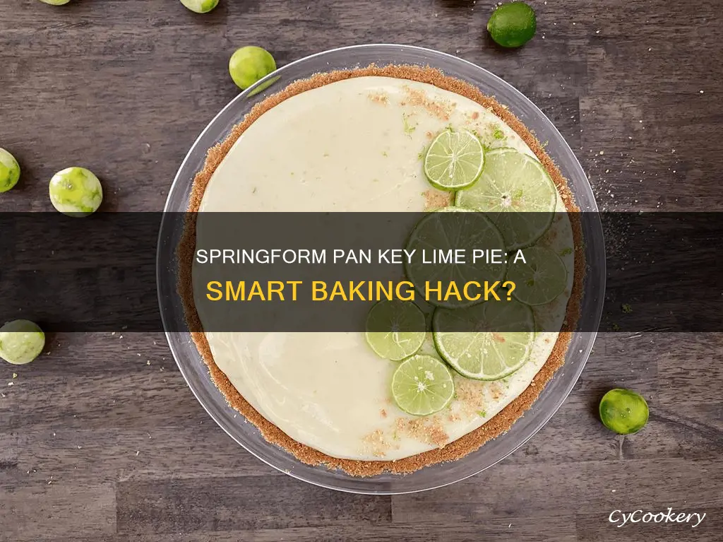 can you make key lime pie in a springform pan
