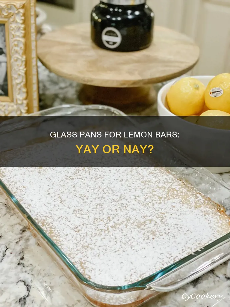 can you make lemon bars in a glass pan