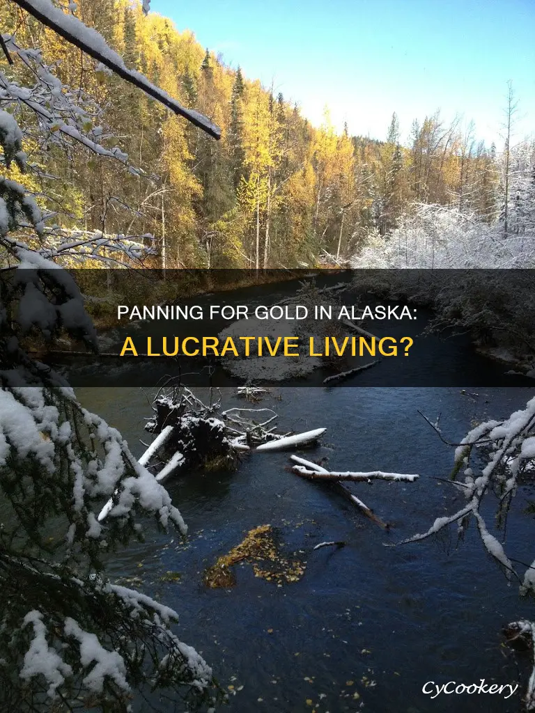 can you make living panning gold in alaska