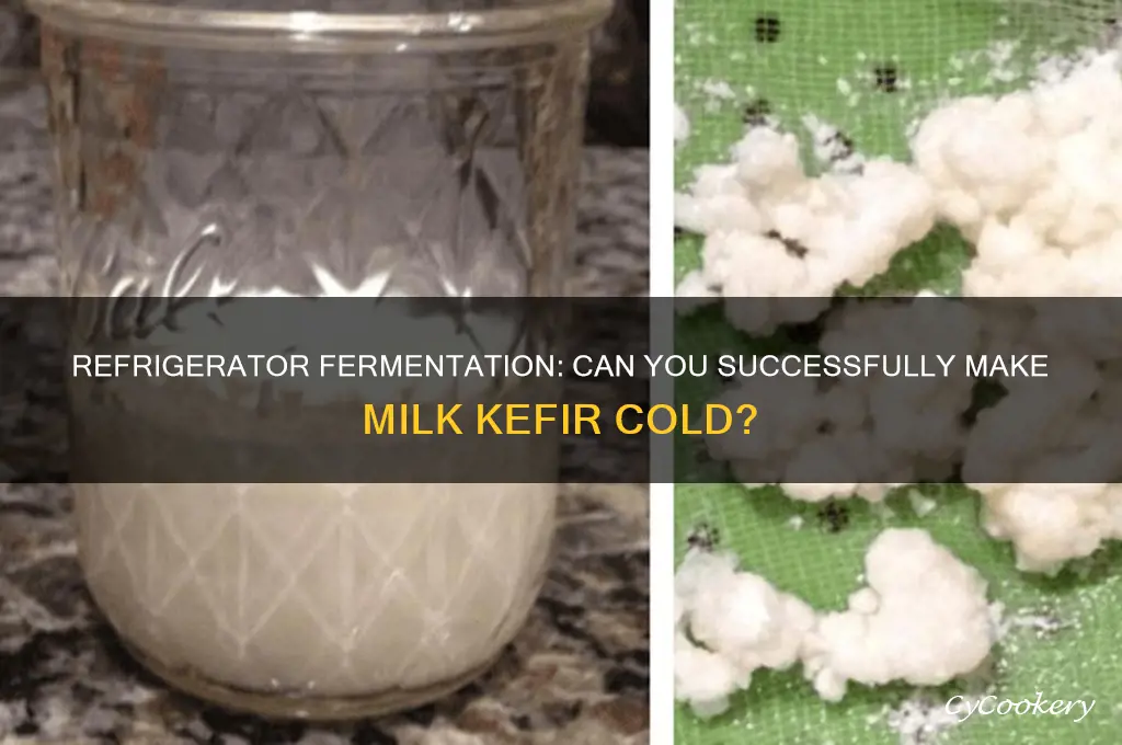 can you make milk kefir in the refrigerator