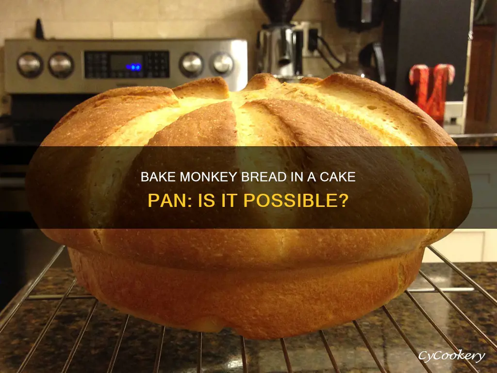 can you make monkey bread in a cake pan