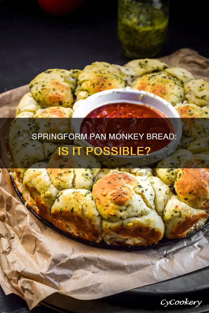 can you make monkey bread in a springform pan