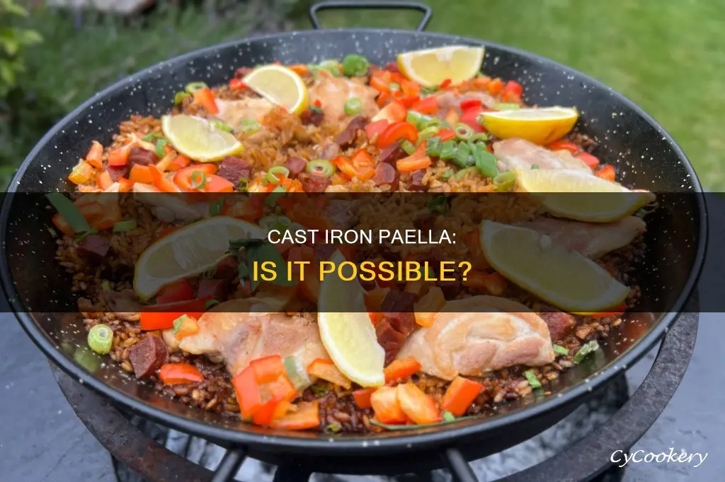 can you make paella in a cast iron pan