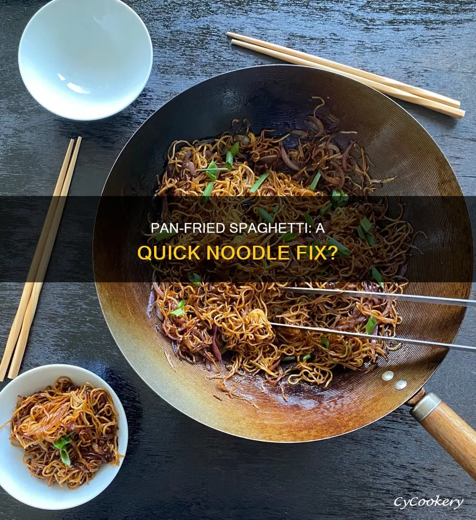can you make pan fried noodles with spaghetti
