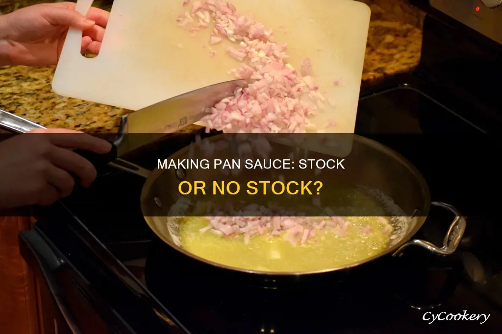 can you make pan sauce with stock