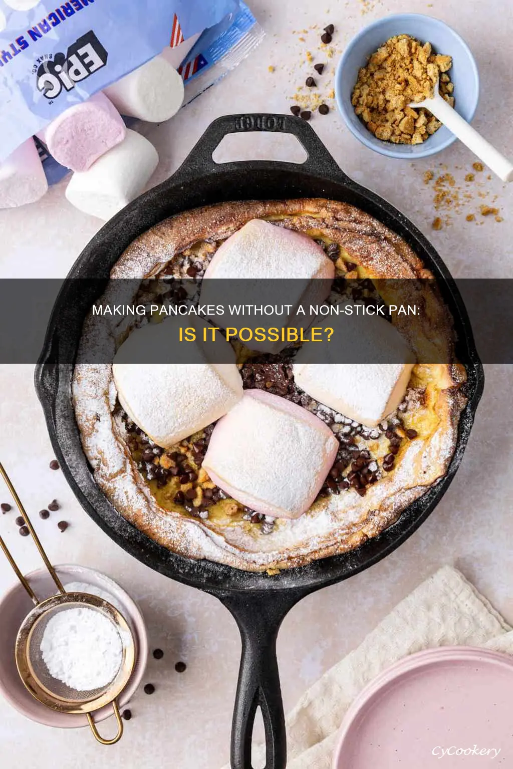 can you make pancakes without non stick pan