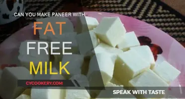Making Paneer: Fat-Free Milk, Is It Possible?