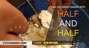Making Paneer with Half and Half: Is It Possible?