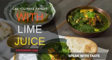 Making Paneer with Lime Juice: A Smart Substitute?