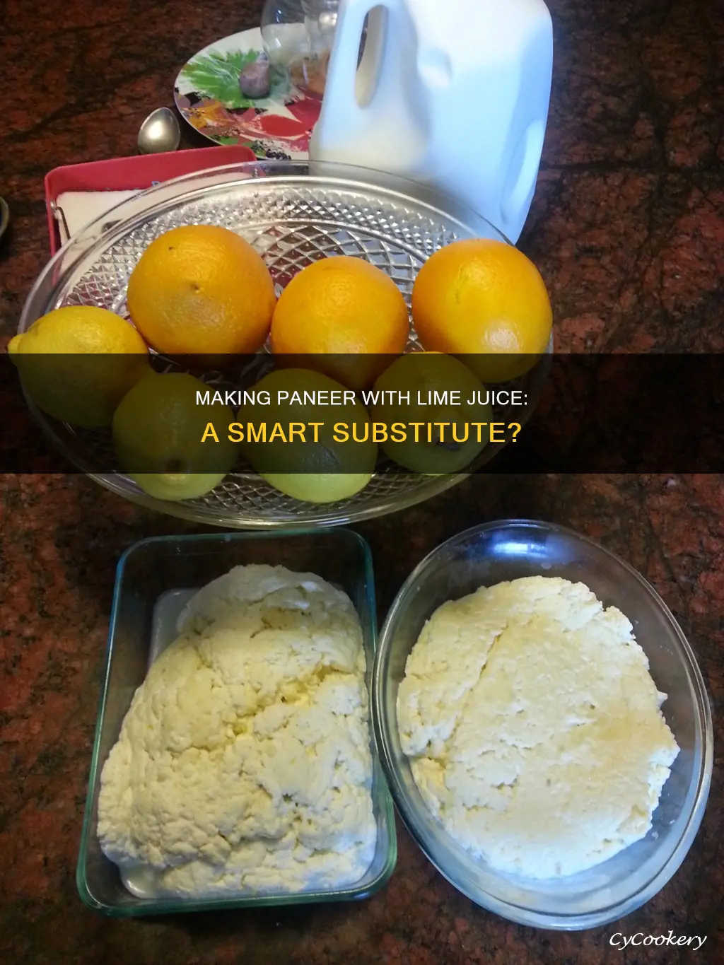 can you make paneer with lime juice
