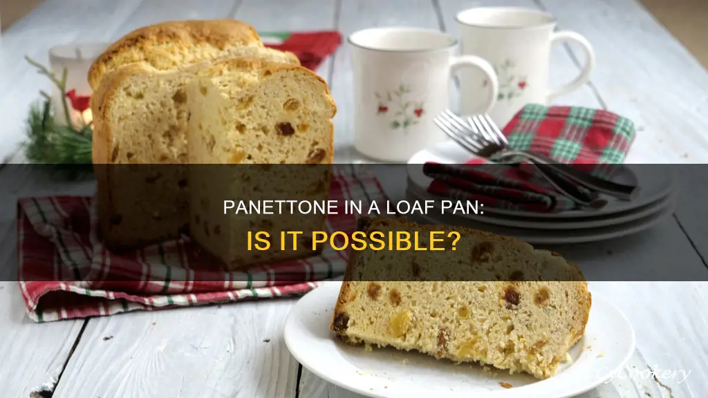 can you make panettone in a loaf pan