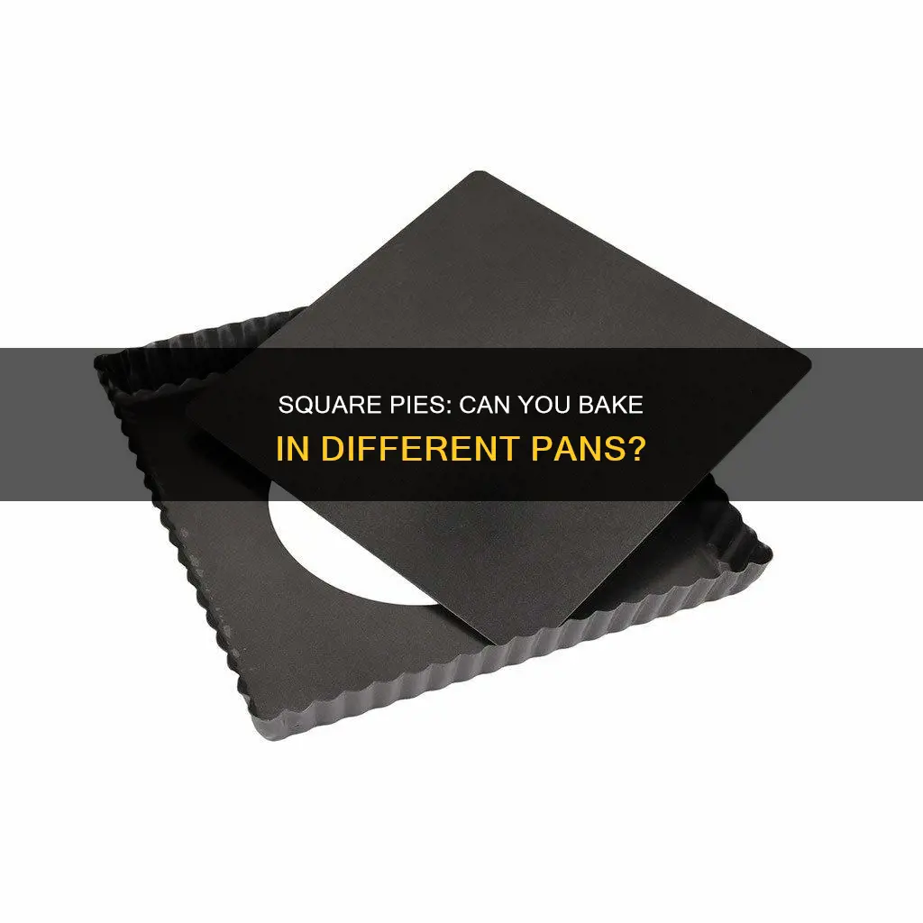 can you make pie in a square pan