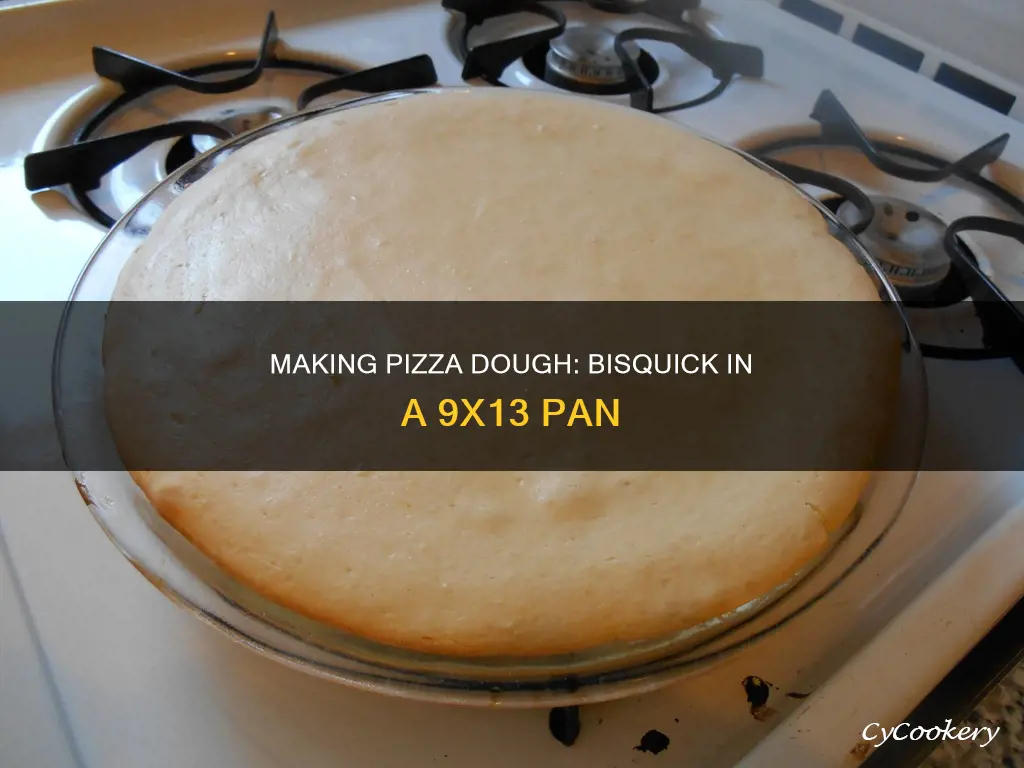 can you make pizza dough out of bisquick 9x13 pan