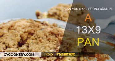Baking a Pound Cake: 13x9 Pan Possibilities