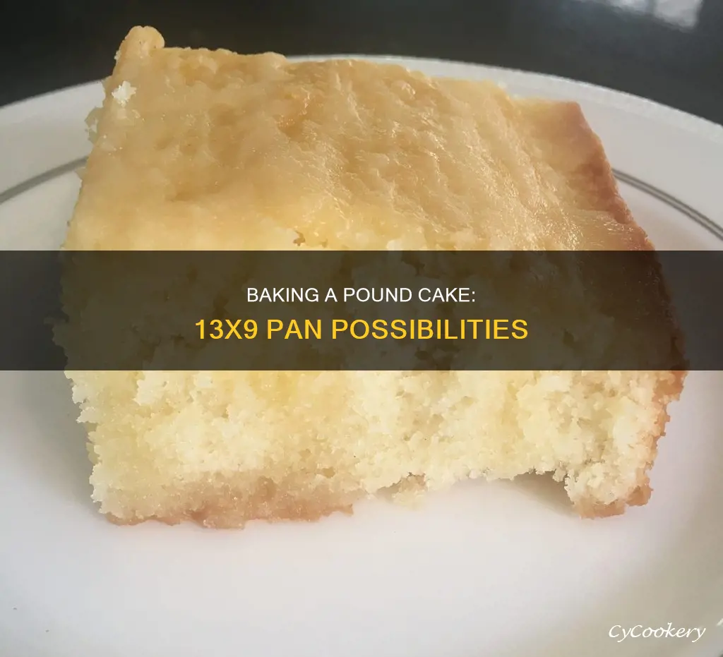 can you make pound cake in a 13x9 pan