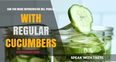 Regular Cucumbers for Refrigerator Dill Pickles: A Tasty Possibility