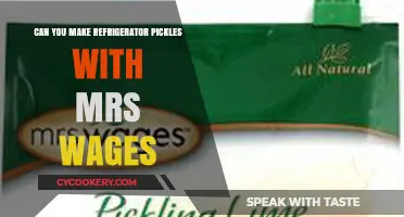 Refrigerator Pickles Made Easy with Mrs. Wages: A Quick Guide