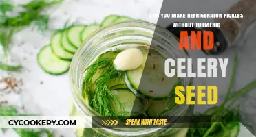 Refrigerator Pickles Without Turmeric and Celery Seed: A Simple Recipe