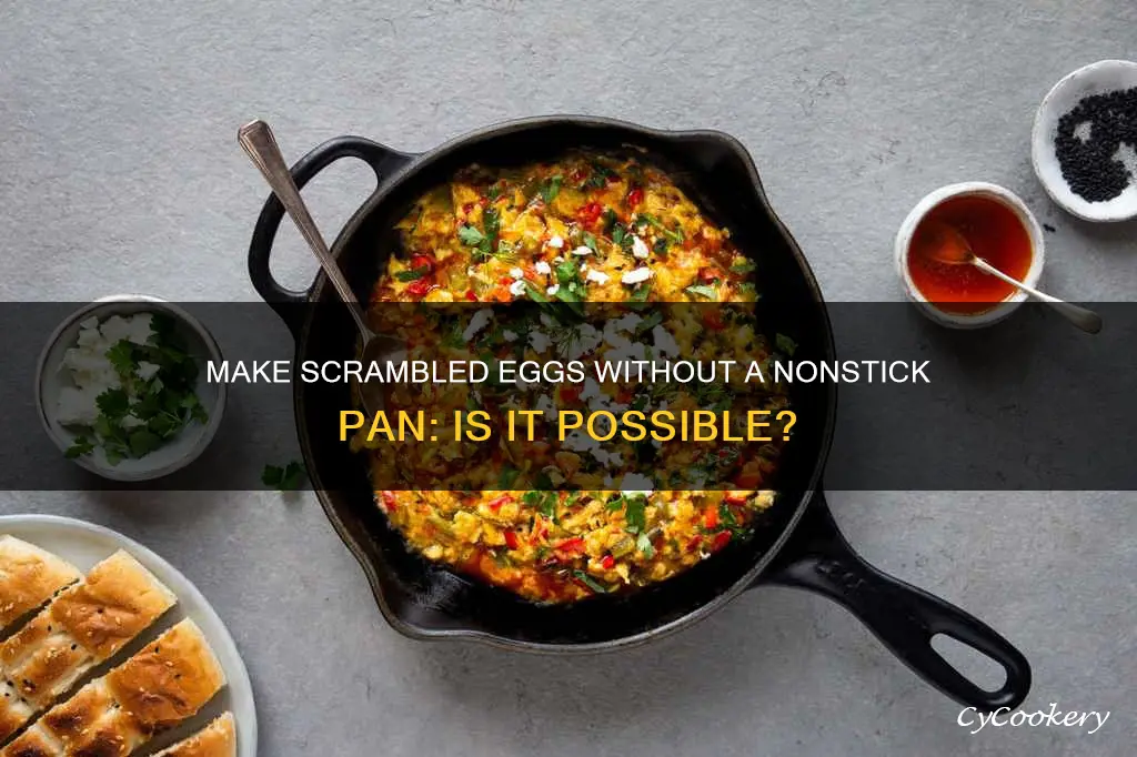 can you make scrambled eggs without a nonstick pan