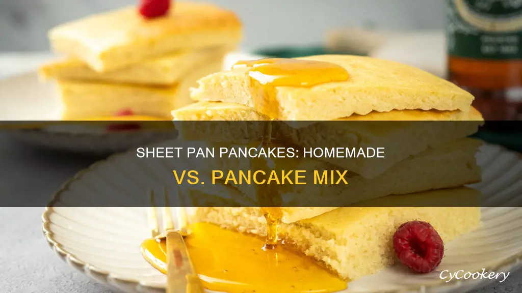 can you make sheet pan pancakes with pancake mix