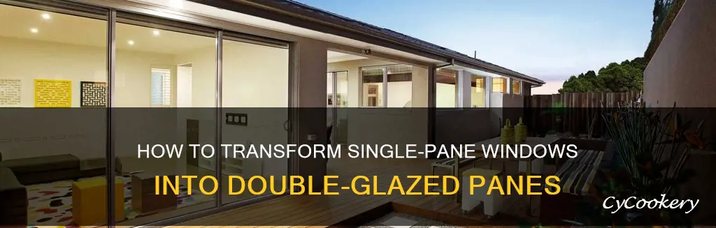 can you make single pane windows double pane