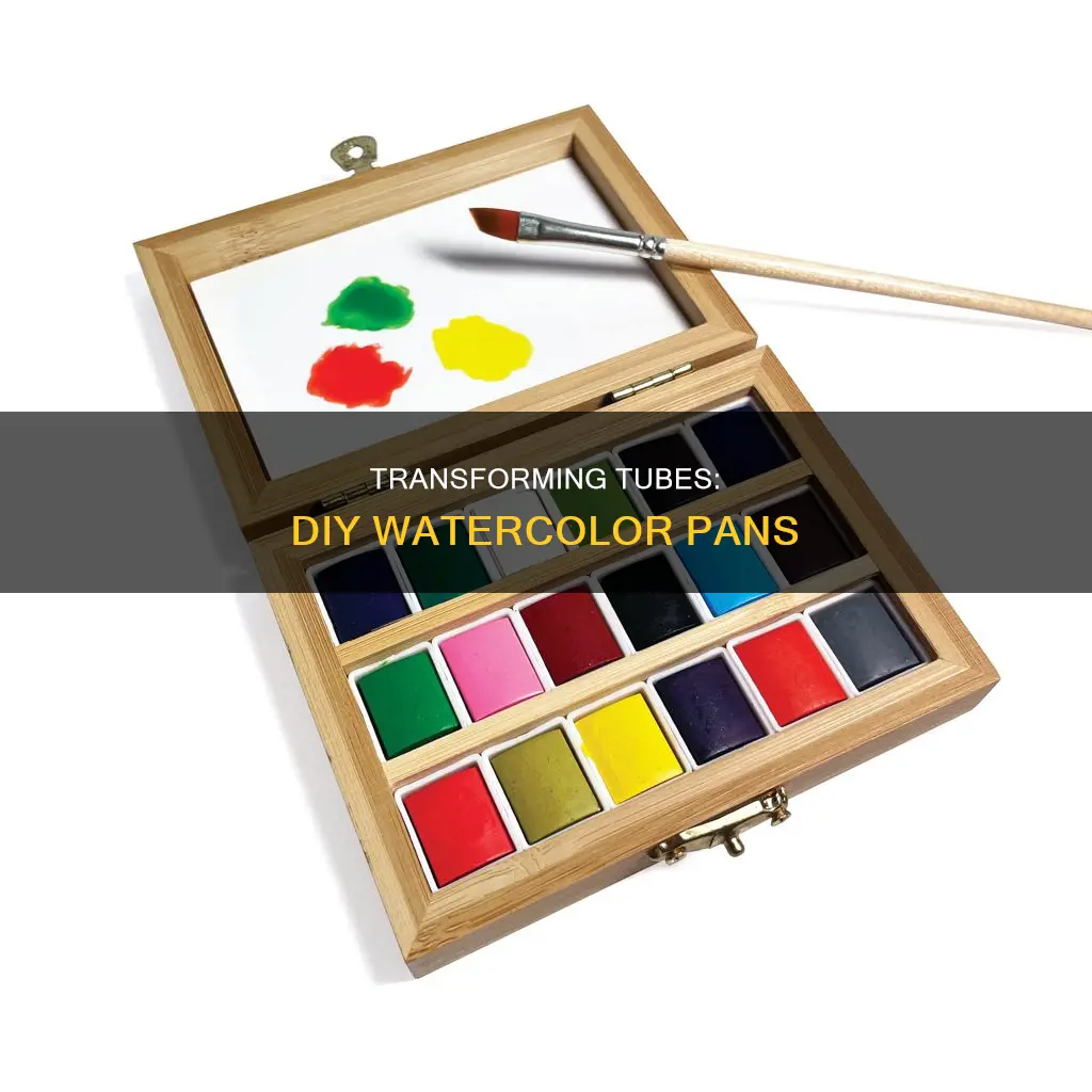 can you make water color tubes turn into pans