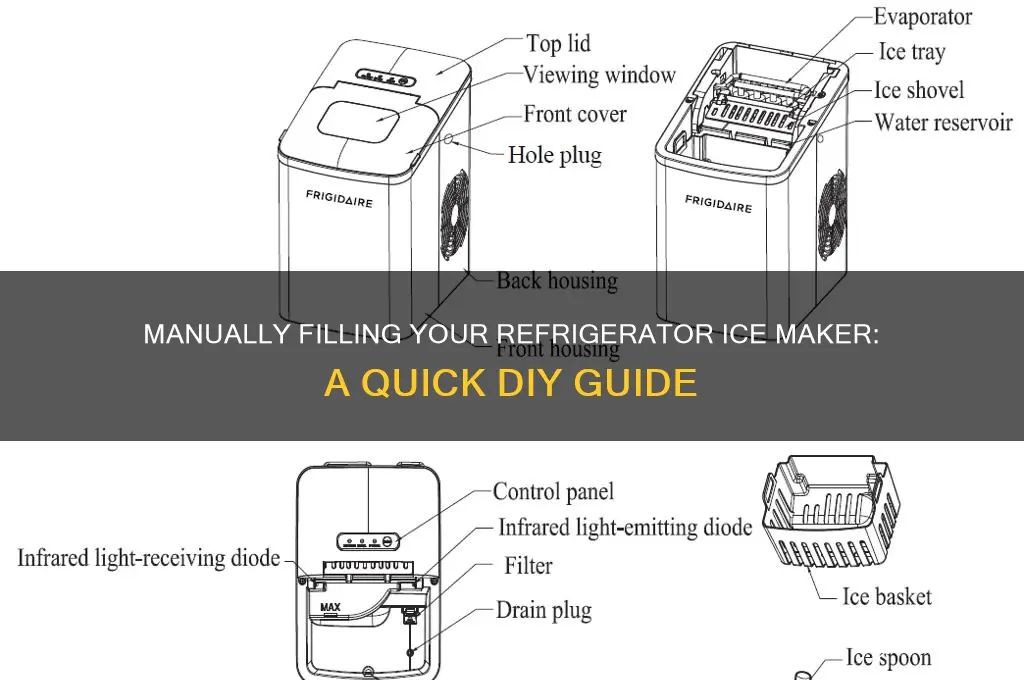 can you manually fill an ice maker in the refrigerator