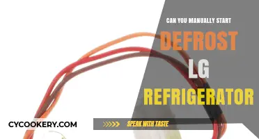 How to Manually Start Defrost Cycle on LG Refrigerator