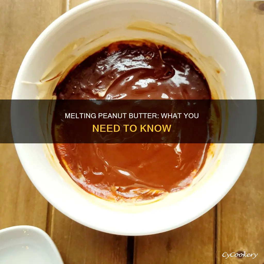 can you melt peanut butter in a pan
