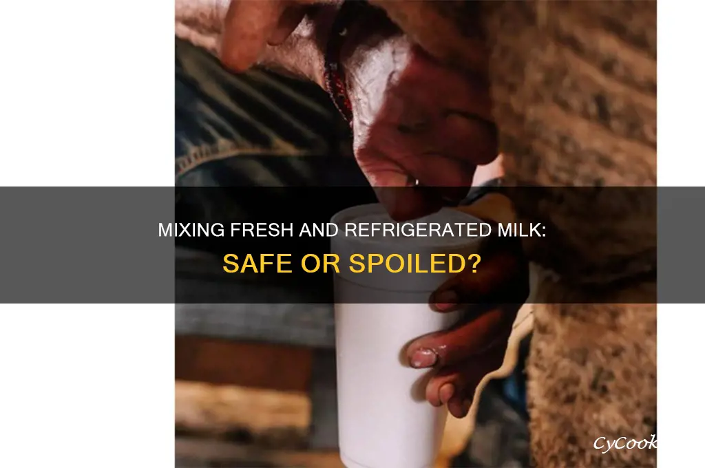 can you mix fresh milk with refrigerated milk