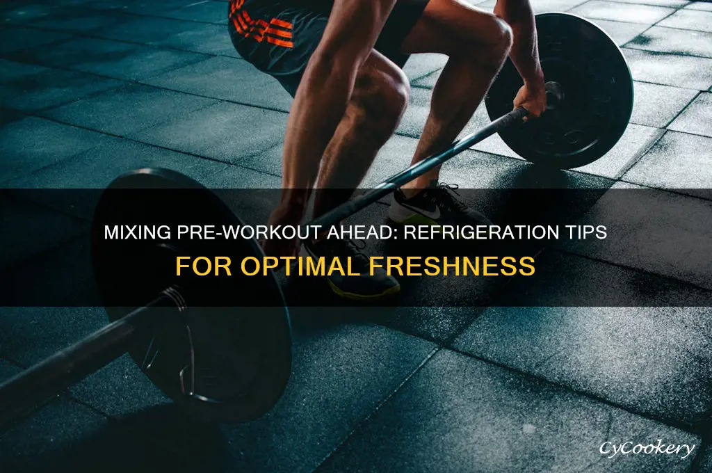 can you mix preworkout day before and refrigerate