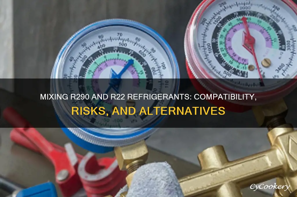 can you mix r290 in with r22 refrigerant