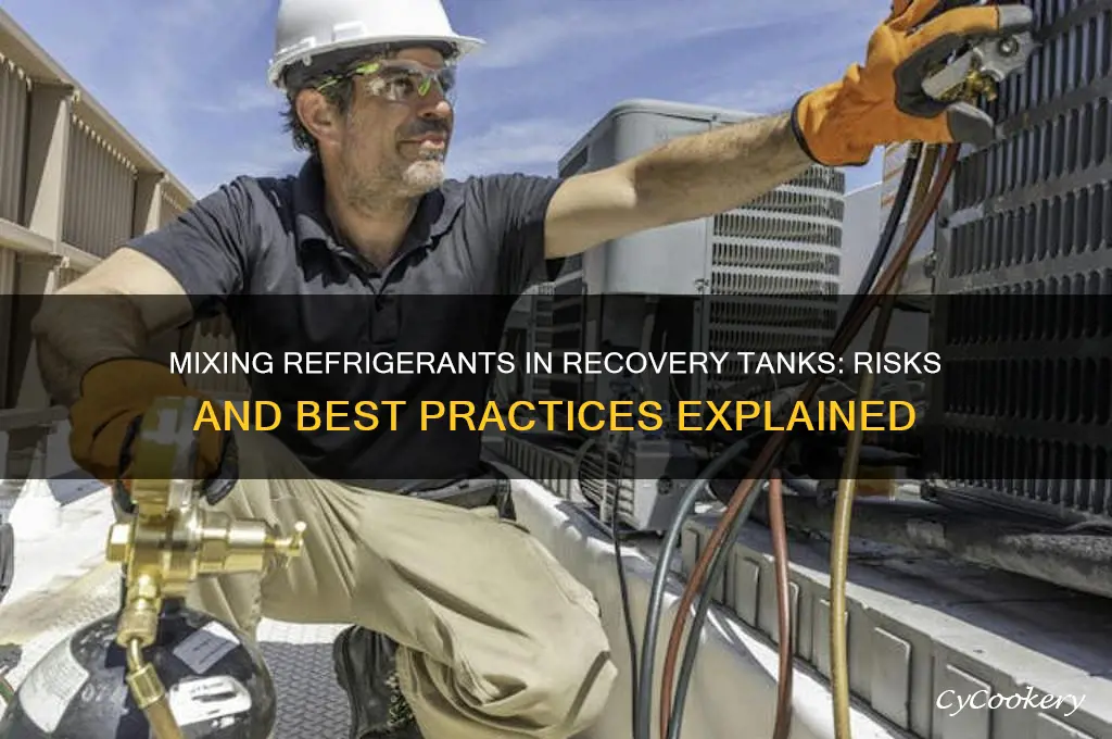 can you mix refrigerants in a recovery tank