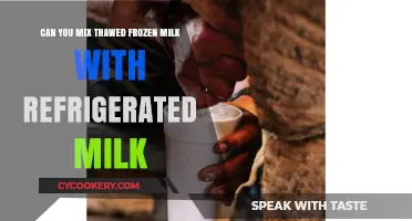 Mixing Thawed Frozen Milk with Refrigerated Milk: Safe or Not?