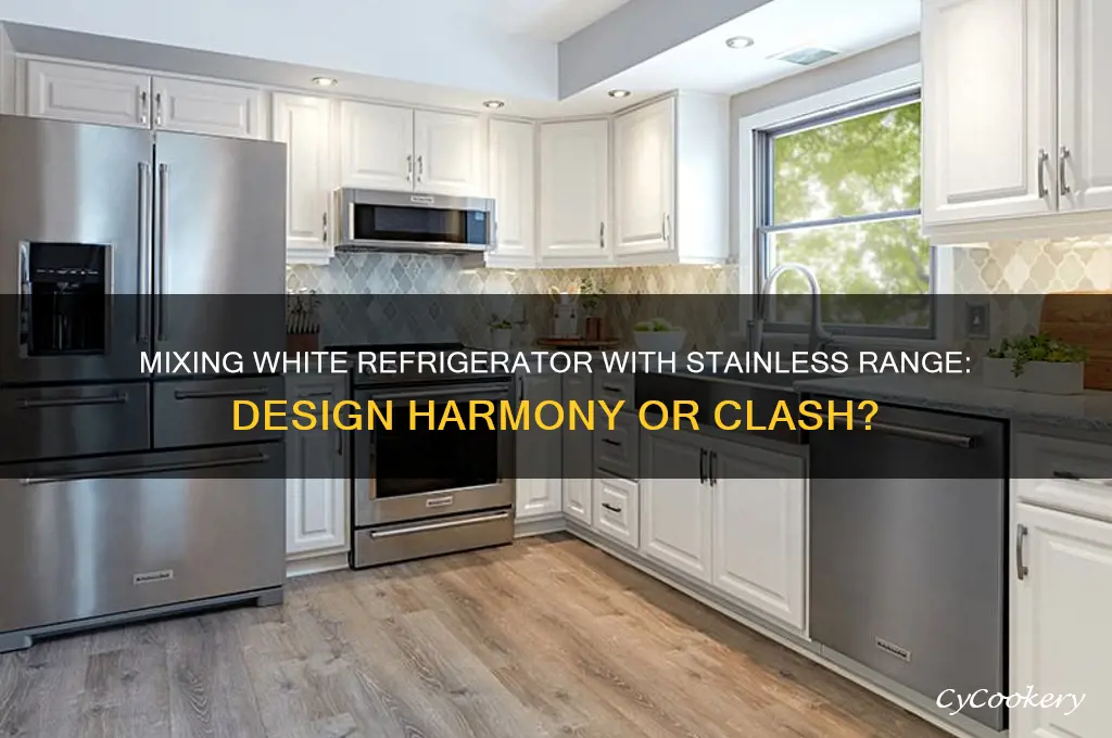 can you mix white refrigerator and stainless range